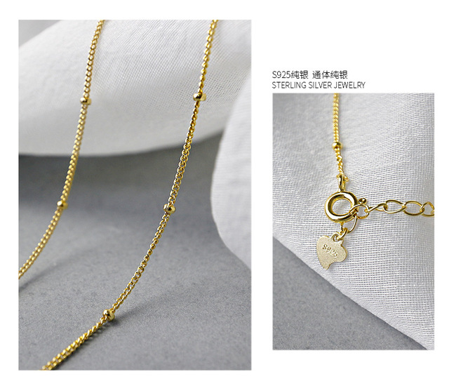 Srebrny naszyjnik Choker Louleur z łańcuchem złotym - biżuteria dla kobiet - Wianko - 24