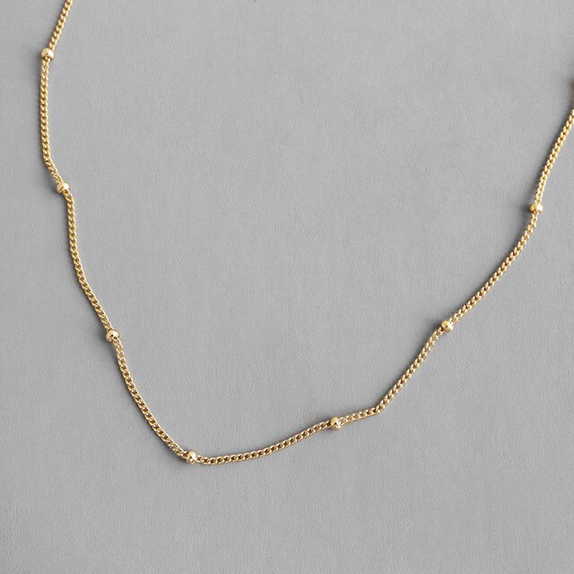 Srebrny naszyjnik Choker Louleur z łańcuchem złotym - biżuteria dla kobiet - Wianko - 27