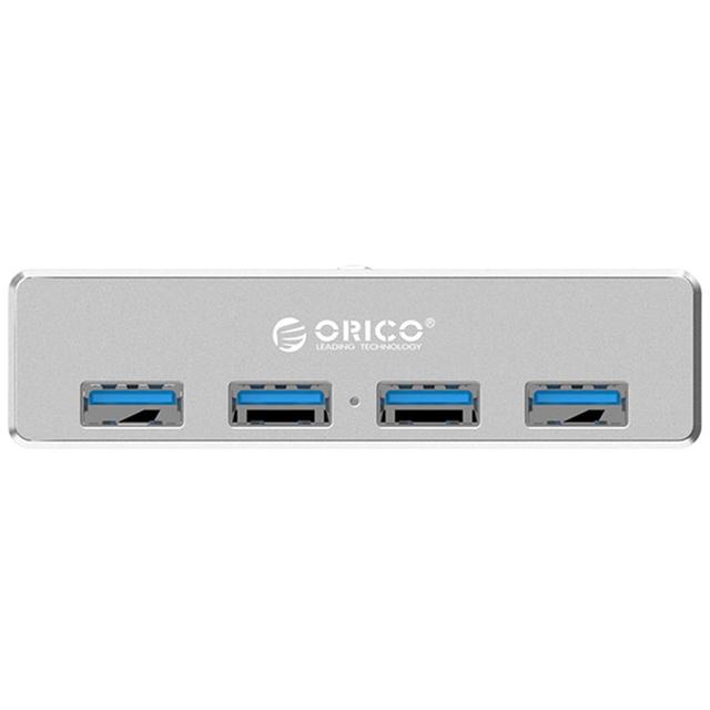 ORICO MH4PU - Aluminiumowy 4 Portowy Hub USB 3.0 z Wyświetlaczem, Zasilaczem i Adapterem do Montażu (10-32mm) - Wianko - 5