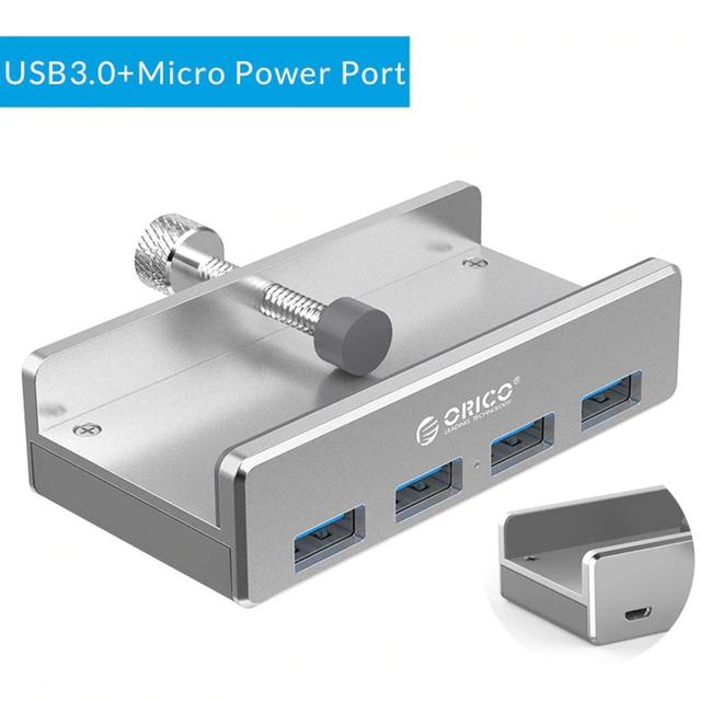 ORICO MH4PU - Aluminiumowy 4 Portowy Hub USB 3.0 z Wyświetlaczem, Zasilaczem i Adapterem do Montażu (10-32mm) - Wianko - 15