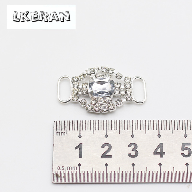 Klamry Rhinestone LKERAN - moda, 10 sztuk, 20*34mm, do wstążek i odzieży - Wianko - 10