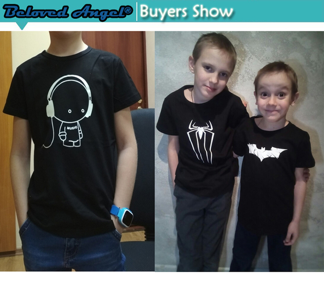 Koszulka 3D dla dzieci - wzór luminous w ciemności - 3-15 lat - chłopcy i dziewczęta - krótki rękaw - Wianko - 9