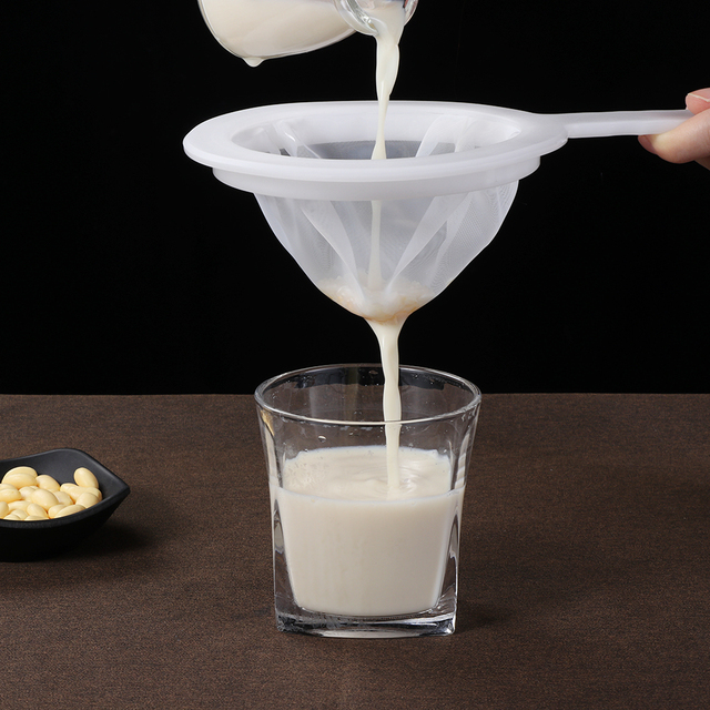 Sitko nylonowe o mocno rozdrobnionej strukturze 100/200/400Mesh – filtr biały, idealny do przegotowania łyżką sosu sojowego, kawy z mlekiem i filtracji mleka - Wianko - 4