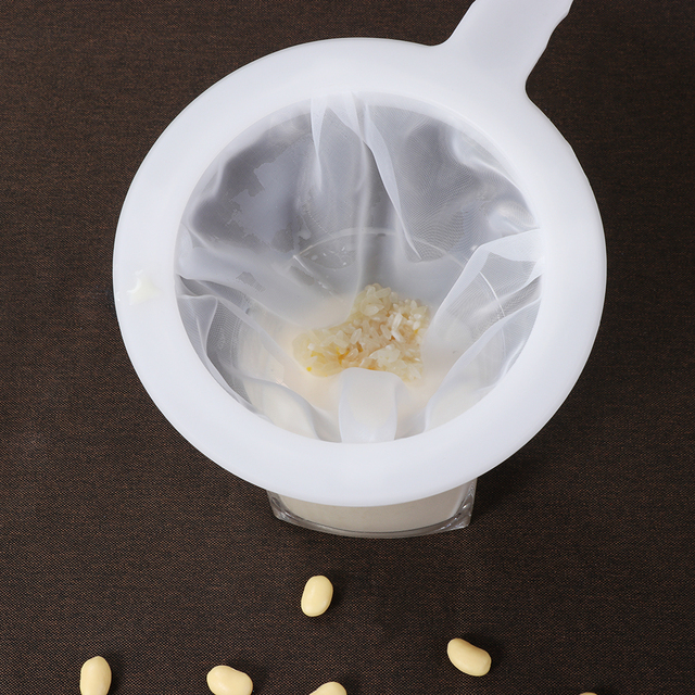 Sitko nylonowe o mocno rozdrobnionej strukturze 100/200/400Mesh – filtr biały, idealny do przegotowania łyżką sosu sojowego, kawy z mlekiem i filtracji mleka - Wianko - 12