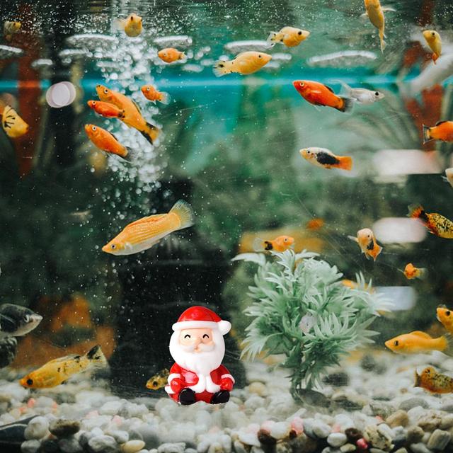 Mini ozdoby choinkowe Bożego Narodzenia - święty Mikołaj, bałwanek, renifer - dekoracje krajobrazu - Wianko - 24