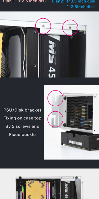 MetalFish S4 - obudowa ITX MINI aluminiowa, mała i przenośna für die alle möglichen Desktop-Gaming-PCs - Wianko - 25