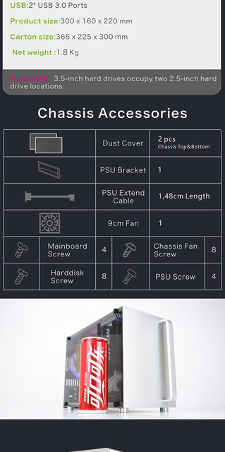 MetalFish S4 - obudowa ITX MINI aluminiowa, mała i przenośna für die alle möglichen Desktop-Gaming-PCs - Wianko - 16