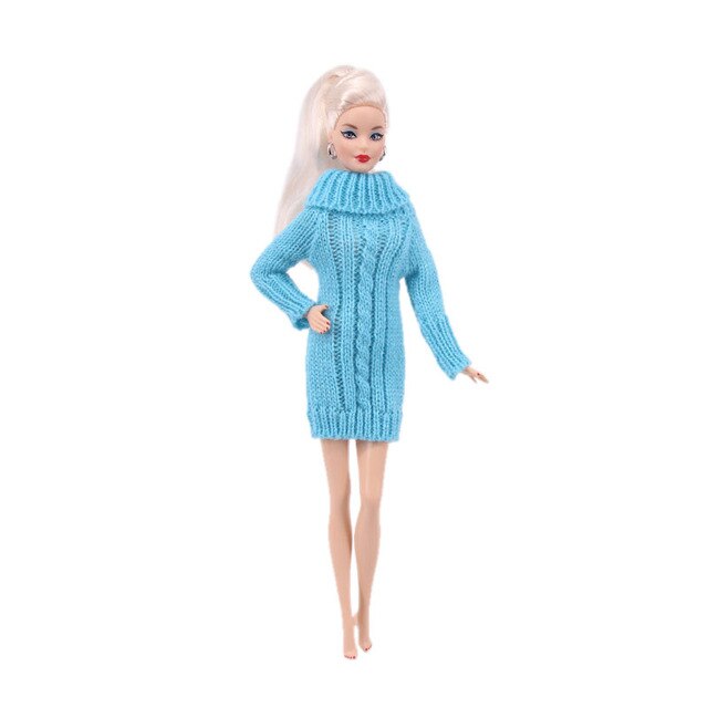 Sweter górski dla lalki Barbie - ręcznie robiony, wysokiej jakości, czysta bawełna, 11.5 Cal - Wianko - 9