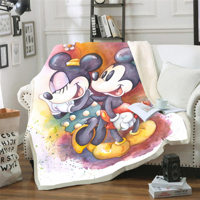 Nowy Super Miękki Kocyk Dziecięcy Disney Mickey Mouse 150x200cm - Wianko - 4