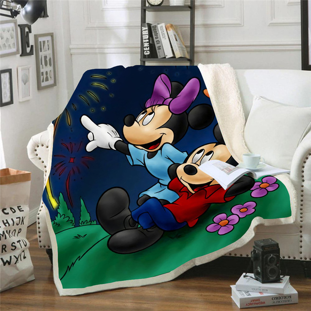 Nowy Super Miękki Kocyk Dziecięcy Disney Mickey Mouse 150x200cm - Wianko - 10