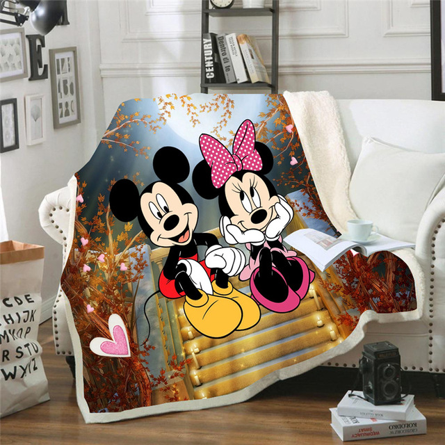 Nowy Super Miękki Kocyk Dziecięcy Disney Mickey Mouse 150x200cm - Wianko - 5