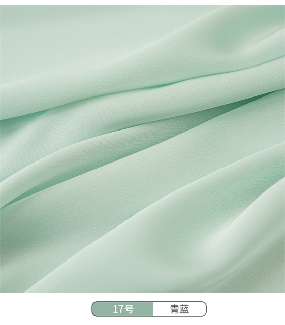 Materiał satynowy zasłona szyfonowa tkanina octan włókna bielizna nocna DIY - 50X150cm - Wianko - 21