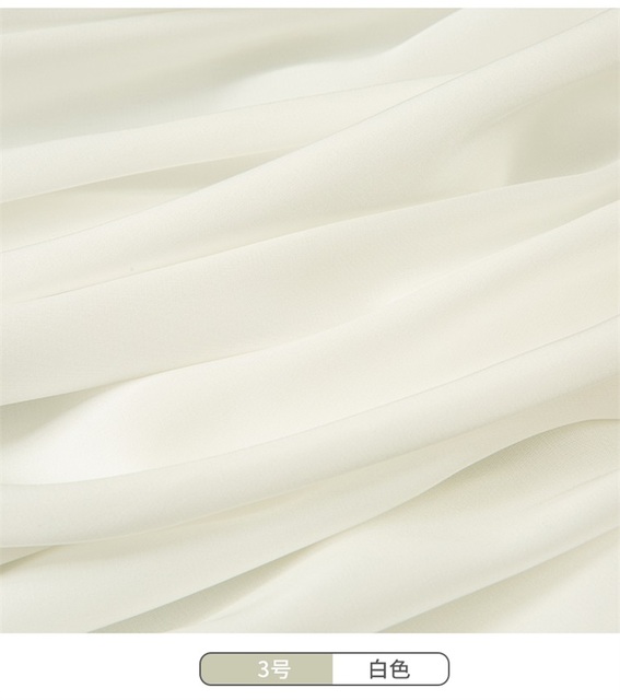 Materiał satynowy zasłona szyfonowa tkanina octan włókna bielizna nocna DIY - 50X150cm - Wianko - 7
