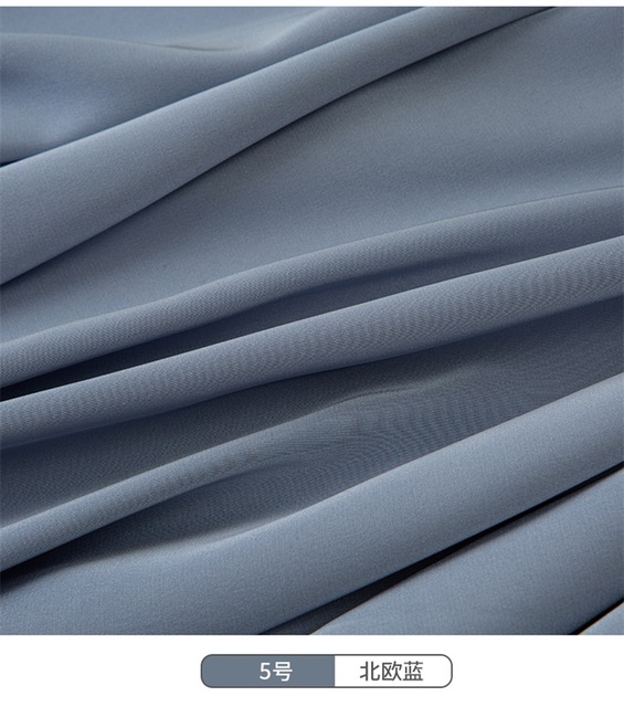 Materiał satynowy zasłona szyfonowa tkanina octan włókna bielizna nocna DIY - 50X150cm - Wianko - 9