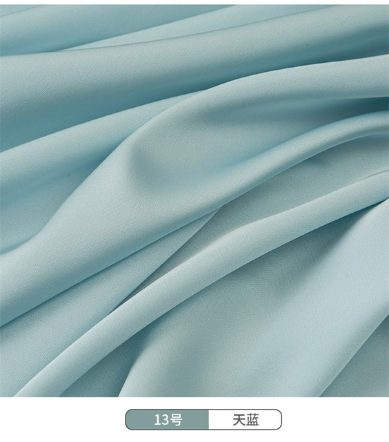 Materiał satynowy zasłona szyfonowa tkanina octan włókna bielizna nocna DIY - 50X150cm - Wianko - 17