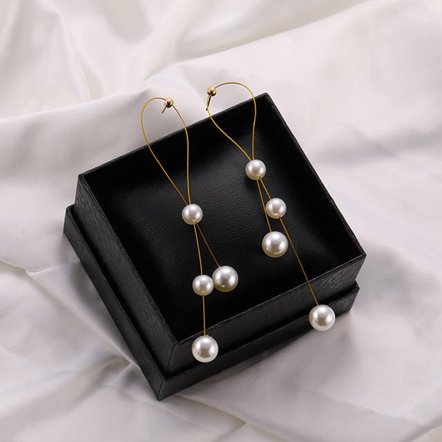 Eleganckie kolczyki wiszące z koronką i sztuczną perłą - biżuteria ucha o wykwintnym, romantycznym stylu - Wianko - 10
