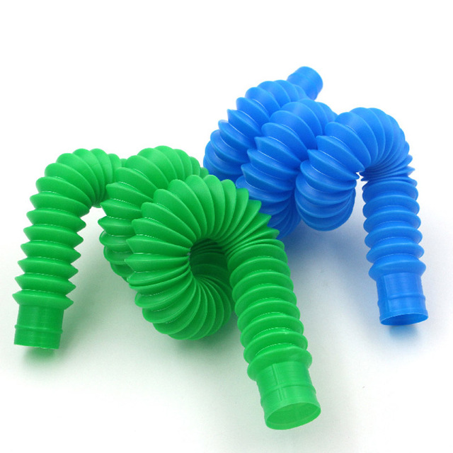 Zabawka sensoryczna antystresowa - rurki i łańcuch do zgniatania z 48 węzłami - Wianko - 7