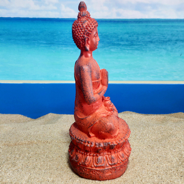 Kolorowy Posąg Buddy Shakya Mani - Antyczna Rzeźba Medytacji dla Domu, Ozdoba Dekoracyjna lub Dekoracja do Akwarium z Rybkami - Wianko - 6