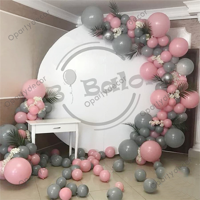 Zestaw 110 różowych balonów DIY Baby Shower - idealny dekoracyjny dodatek na przyjęcia urodzinowe, rocznicę ślubu i wiele innych okazji - Wianko - 2