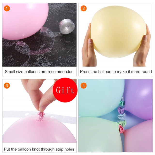 Zestaw 110 różowych balonów DIY Baby Shower - idealny dekoracyjny dodatek na przyjęcia urodzinowe, rocznicę ślubu i wiele innych okazji - Wianko - 5