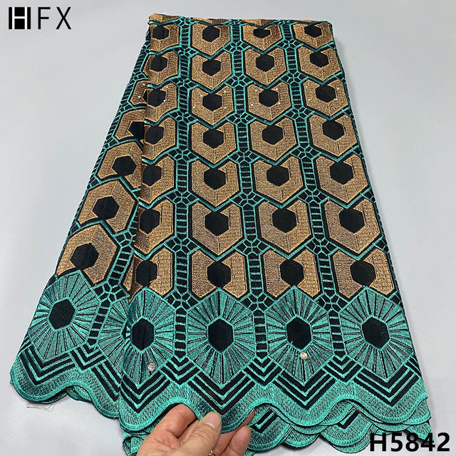 Wysokiej jakości szwajcarski koronkowy woal w czarnym kolorze HFX Dry Lace H5842 - Wianko - 9