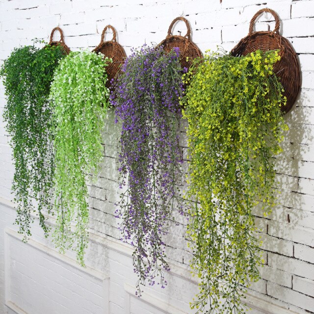 Sztuczne liście winorośli na zewnętrzną ścianę - dekoracja ogrodowa - Wianko - 1