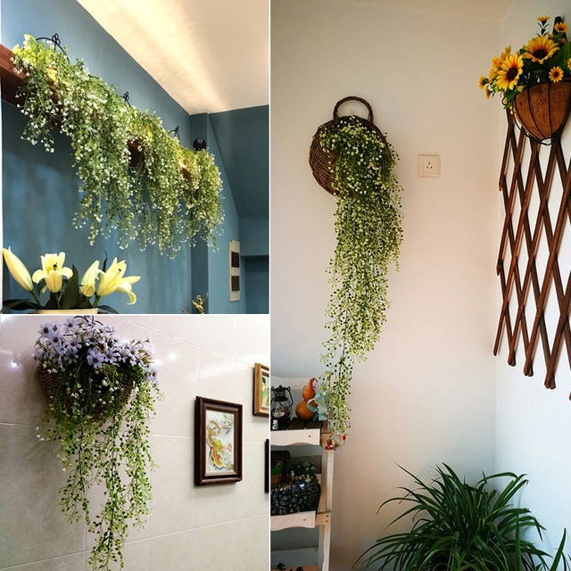 Sztuczne liście winorośli na zewnętrzną ścianę - dekoracja ogrodowa - Wianko - 17