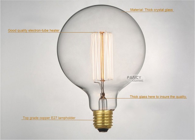 Żarówka Edison w stylu retro Lightinthebox E27 220V z żarnikiem antyczną lampą - styl dekoracyjny - Wianko - 7