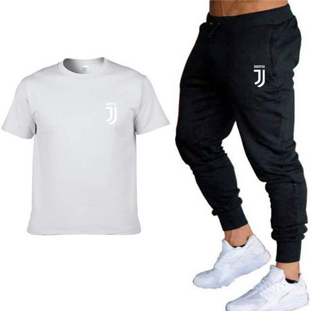 Zestaw męskich ubrań do biegania: T-shirt z krótkim rękawem i spodnie sportowe - Wianko - 9