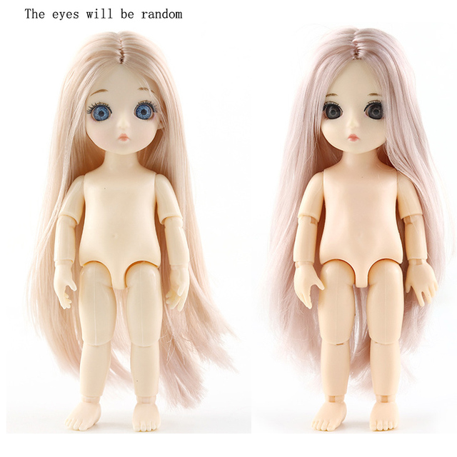 BJD Doll 16 cm z 13 ruchomymi stawami, kostiumem księżniczki i wielokolorowymi włosami - prezent dla dziewczyny - Wianko - 17
