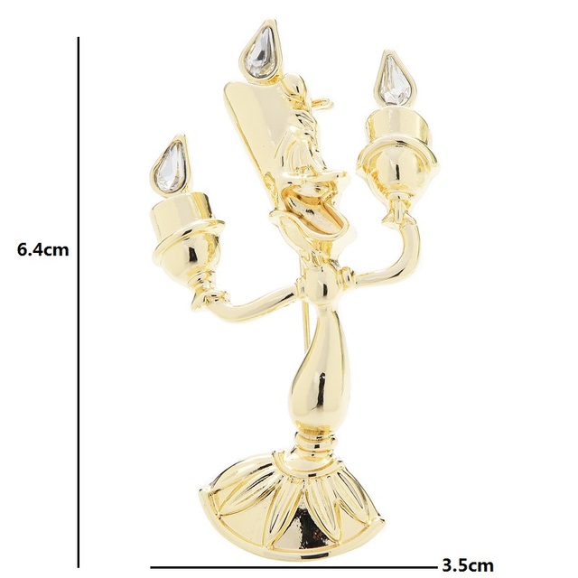 Metalowy świecznik broszki Wuli & baby dla kobiet i mężczyzn - świecznik broszka w stylu kreskówki, biżuteria i akcesoria prezentowe - Wianko - 15