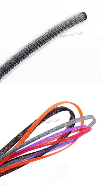 10M pleciony kabel rękaw 3-10mm polietylen PET osłona na kable nylonowa Wrap - Wianko - 3