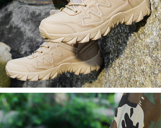 Zimowe buty wojskowe męskie Trekking górskie Combat - czarne - Wianko - 9