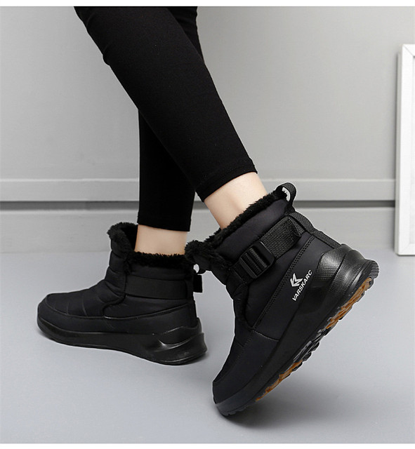 Damskie buty zimowe do kostki - Marka Moda, ciepłe pluszowe, wodoodporne, duży rozmiar 35-42 - Wianko - 20