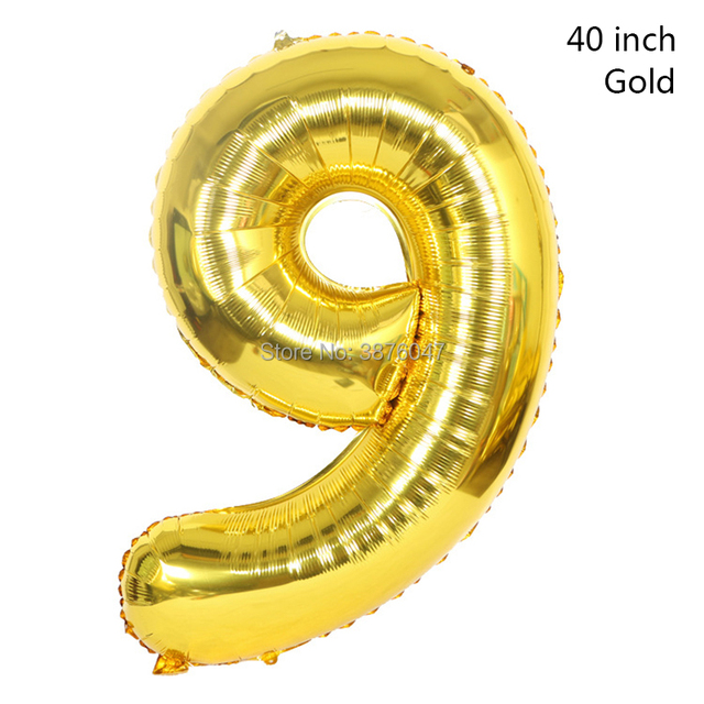 40 calowe cyfrowe balony różowe złoto srebro z numerami od 0 do 9 do dekoracji urodzinowych, rocznicowych i innych przyjęć - Wianko - 14