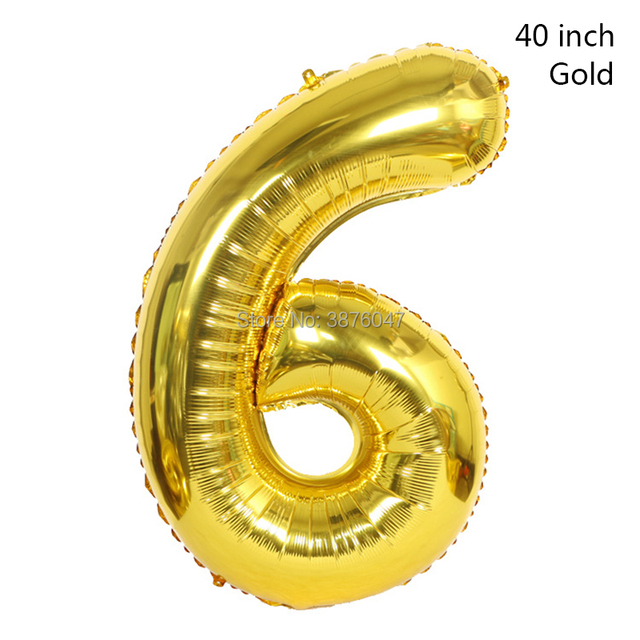 40 calowe cyfrowe balony różowe złoto srebro z numerami od 0 do 9 do dekoracji urodzinowych, rocznicowych i innych przyjęć - Wianko - 11