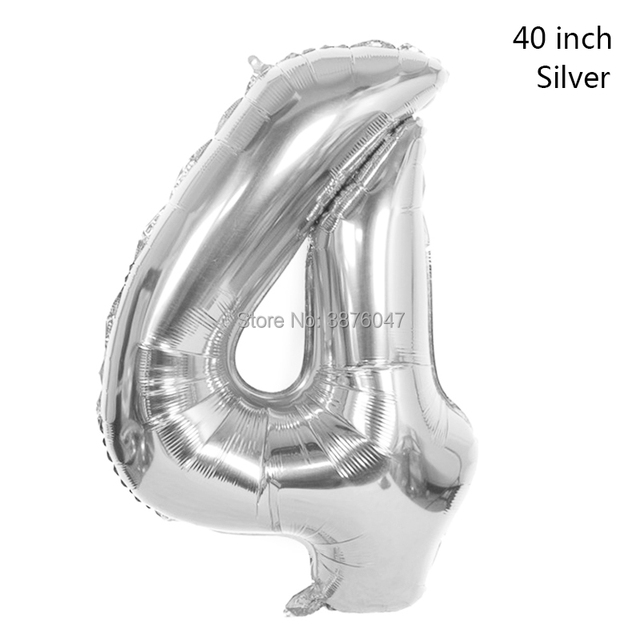 40 calowe cyfrowe balony różowe złoto srebro z numerami od 0 do 9 do dekoracji urodzinowych, rocznicowych i innych przyjęć - Wianko - 9