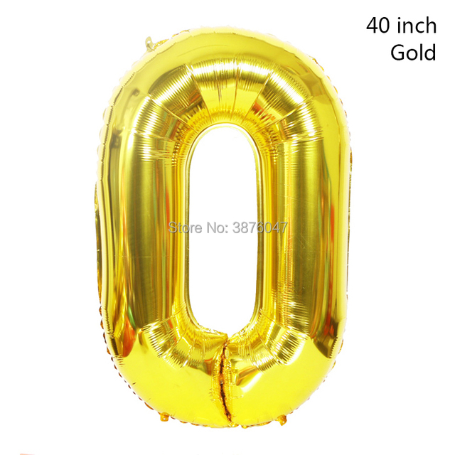40 calowe cyfrowe balony różowe złoto srebro z numerami od 0 do 9 do dekoracji urodzinowych, rocznicowych i innych przyjęć - Wianko - 5