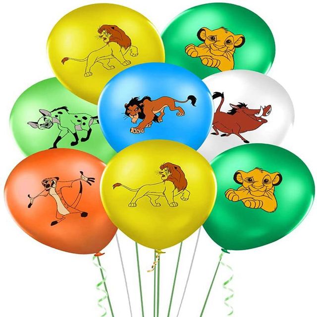 Zestaw 10/20 lateksowych dekoracji balonów Disney Cartoon Anime 12 Cal z motywem Króla Lwa i Biedronki – idealny element dekoracyjny dla urodzin dzieci - Wianko - 4