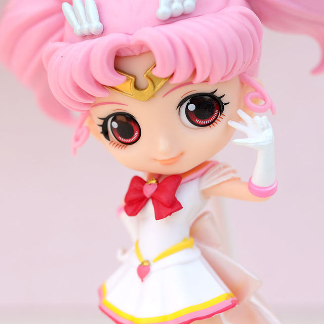 Figurka akcji Tsukino Usagi Q Posket 15cm Anime, lalka kolekcjonerska z dużymi oczami, model PVC, prezent urodzinowy - Wianko - 4