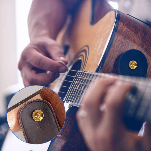 Zegar ścieny w stylu retro wykonany z drewna i metalu z mechanizmem kwarcowymPasek gitarowy z blokadą przycisku Straplock dla różnych rodzajów gitar - 2 sztuki/zestaw - Wianko - 1