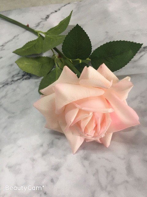 Duża sztuczna róża o średnicy 13 cm, trójwymiarowa i realistycznie wyglądająca, świetna dekoracja domu i ślubu - Wianko - 2