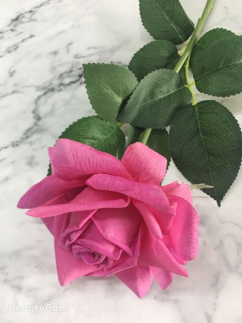 Duża sztuczna róża o średnicy 13 cm, trójwymiarowa i realistycznie wyglądająca, świetna dekoracja domu i ślubu - Wianko - 5