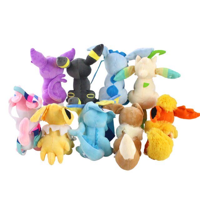 Pokemon Eeveelution pluszowe zabawki dla dzieci (Eevee, Vaporeon, Jolteon, Flareon, Espeon, Umbreon, Leafeon, Glaceon) - Wianko - 2