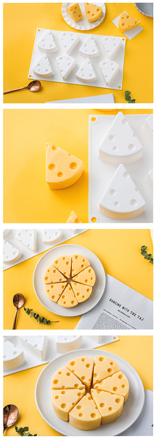 Silikonowa forma do ciasta SILIKOLOVE 8 Cavity Cheese Mold do dekorowania ciast DIY narzędzie do pieczenia francuskiego deseru - Wianko - 30