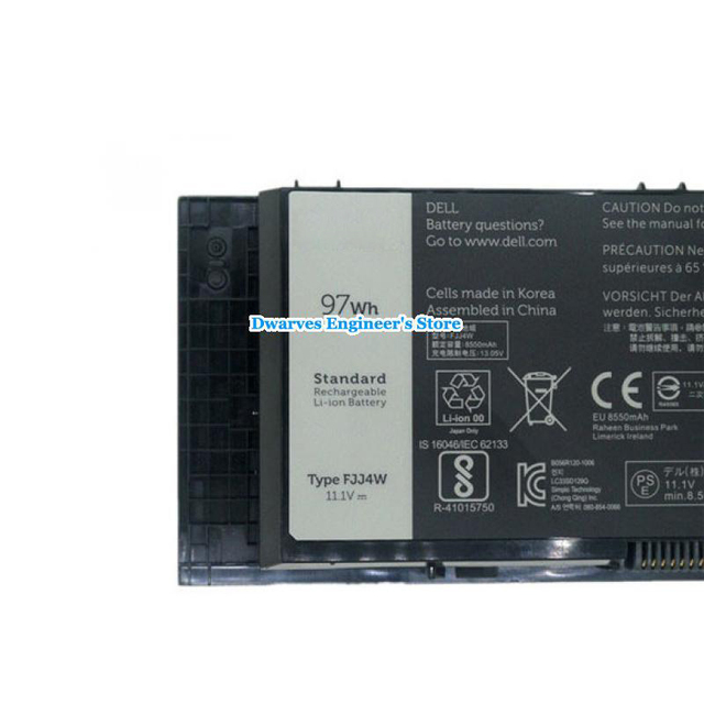 Akumulator do laptopa DELL precyzja M6600 M6800 M6700 M4600 M4700: 97Wh 11.1V 8700mAh - Wianko - 2