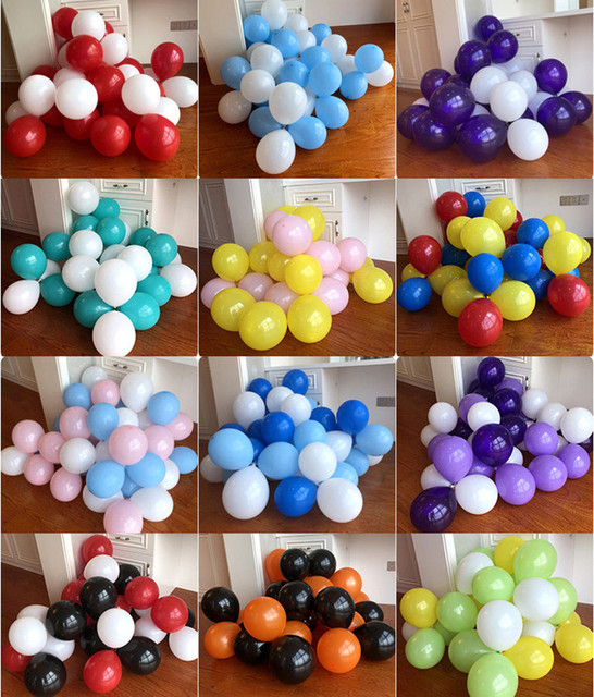 Zestaw 10 grubych, matowych lateksowych balonów o średnicy 10 cali - czerwony, niebieski, żółty, wielokolorowe. Idealne na urodziny i wydarzenia ślubne - Wianko - 5