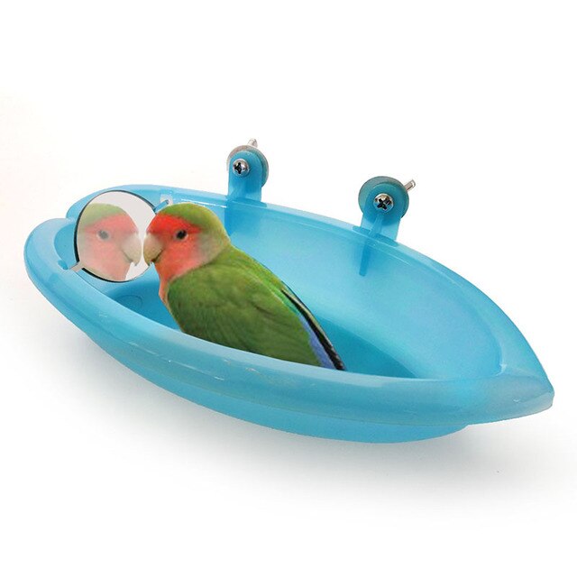 2021 Papuga wanna z lustrem i prysznicem dla małych ptaków - gorąca sprzedaż! - Wianko - 6