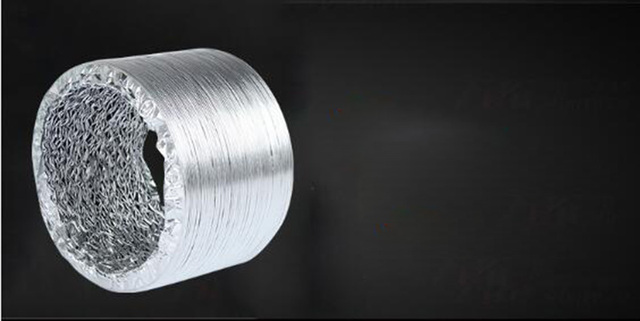 Zagęszczony kapturem aluminiowa rura wydechowa rura wentylacyjna rura rozprężna do zawieszania dym rury - Wianko - 3