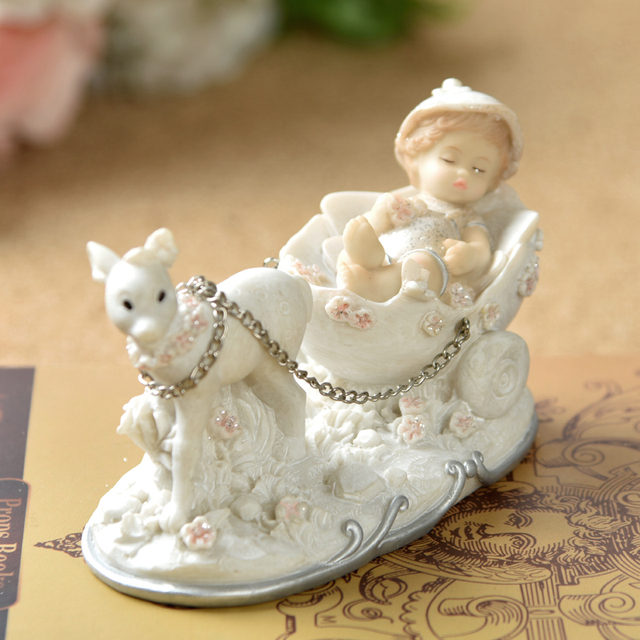 Figurka żywiczna mała księżniczka dziecko anioł dziewczynka do dekoracji domu R4558 - Wianko - 2